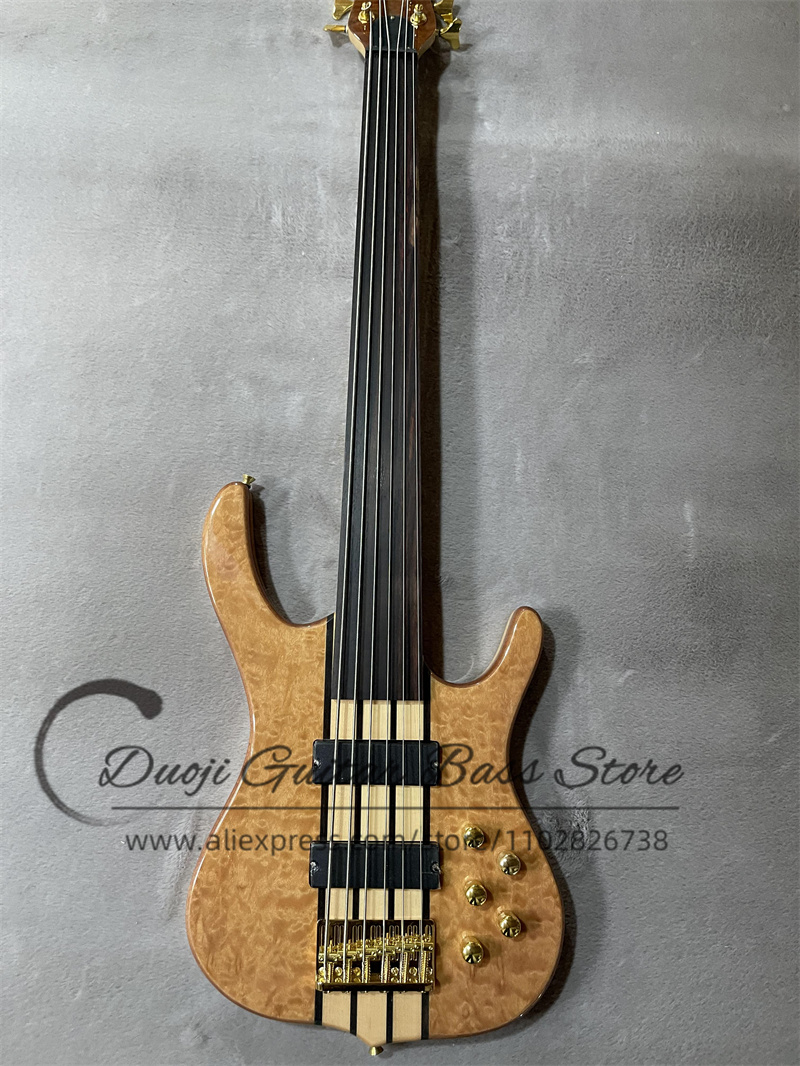 6 Strings bass guitar Fretless - Bass Guitar Fretless 评论和价格