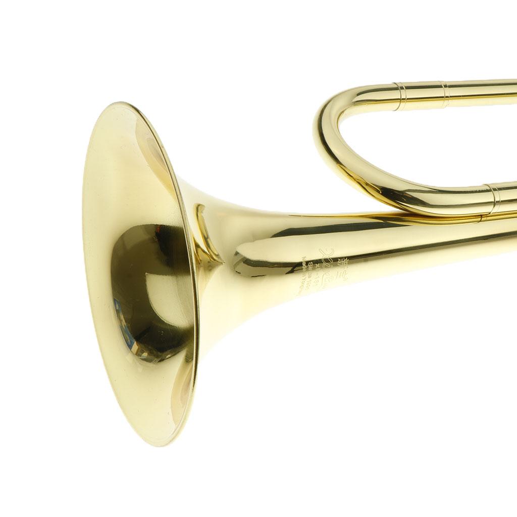 Kids Trumpet Brass Golden Bugl - Musical Instrument Long 评论和价格