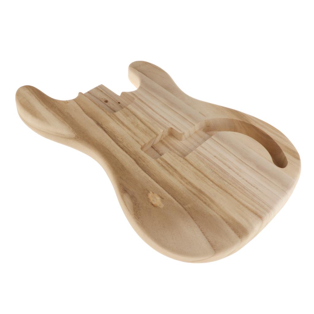 Bass Guitar Body Unfinished Ma - Bass Guitar Fretless 评论和价格