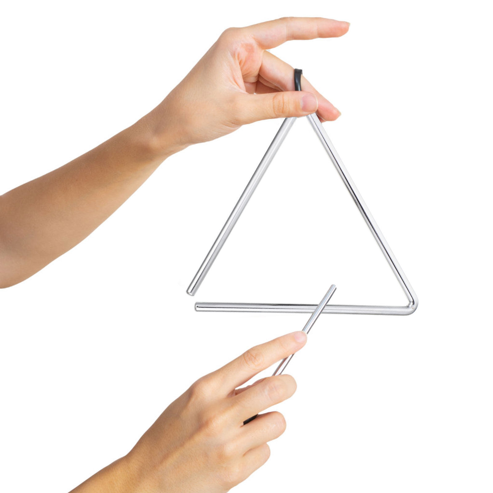 1Set Music Percussion Triangle - Musical Instrument Ending In A 评论和价格