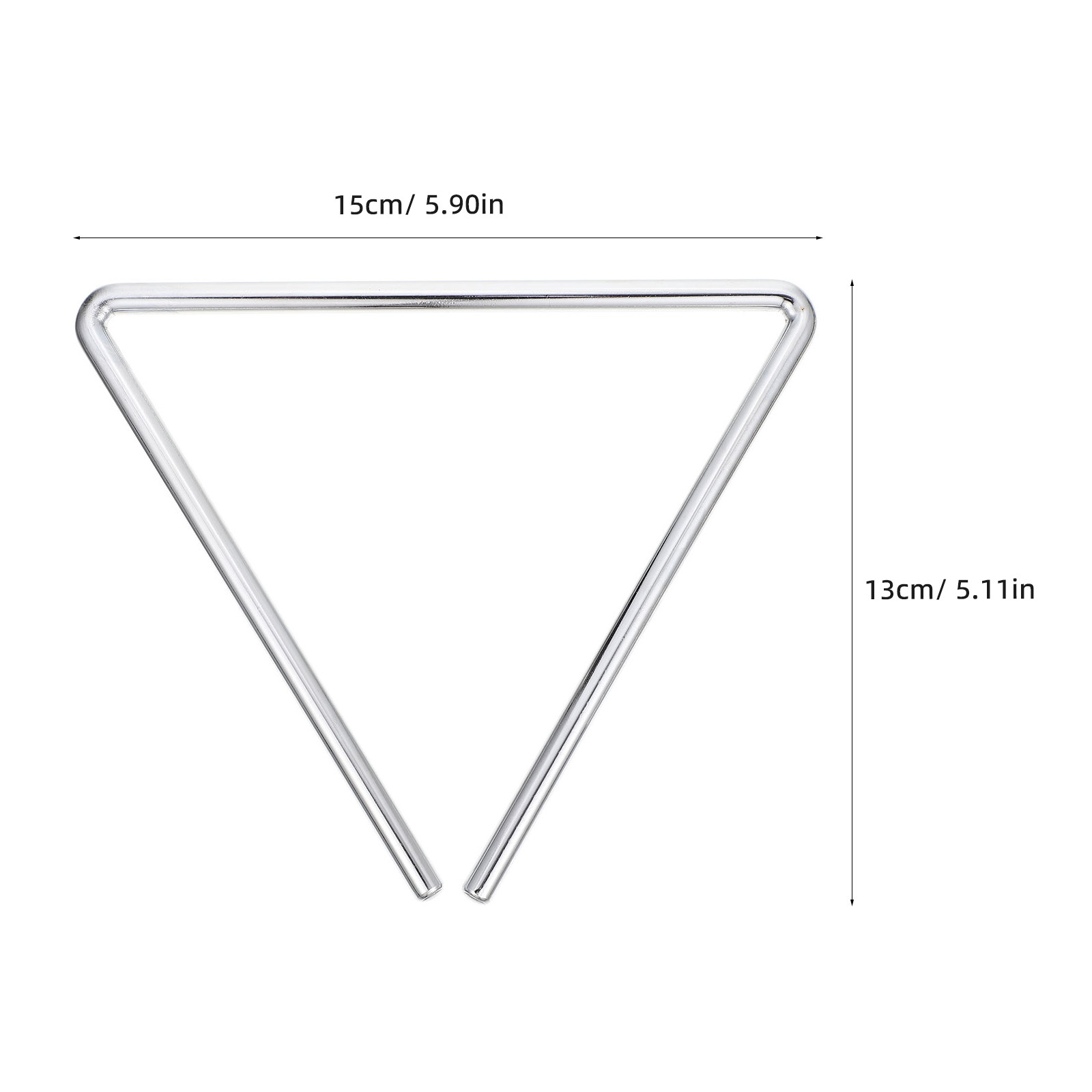 1Set Music Percussion Triangle - Musical Instrument Ending In A 评论和价格