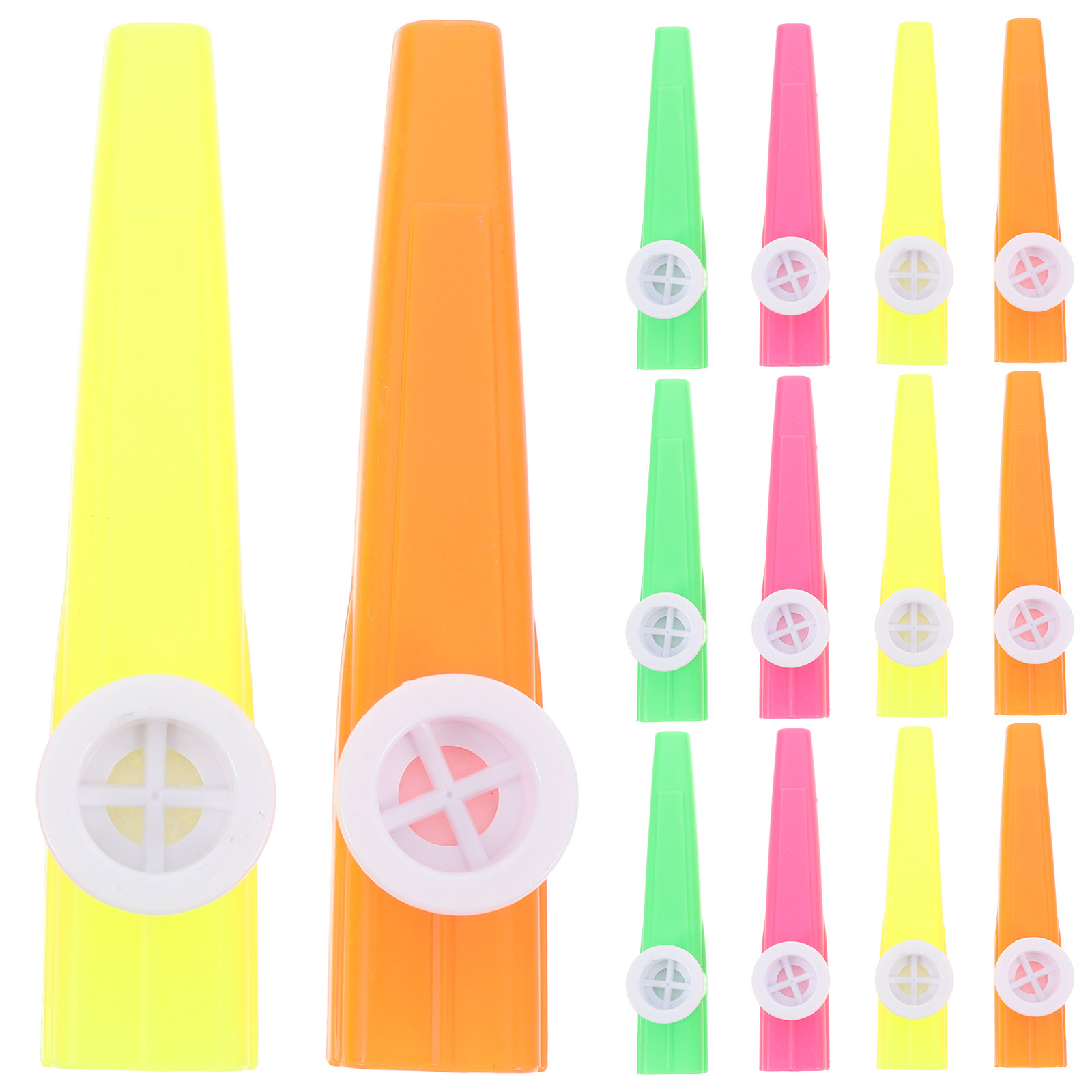 24Pcs Plastic Kazoos Assorted  - Musical Instrument Kazoo 评论和价格
