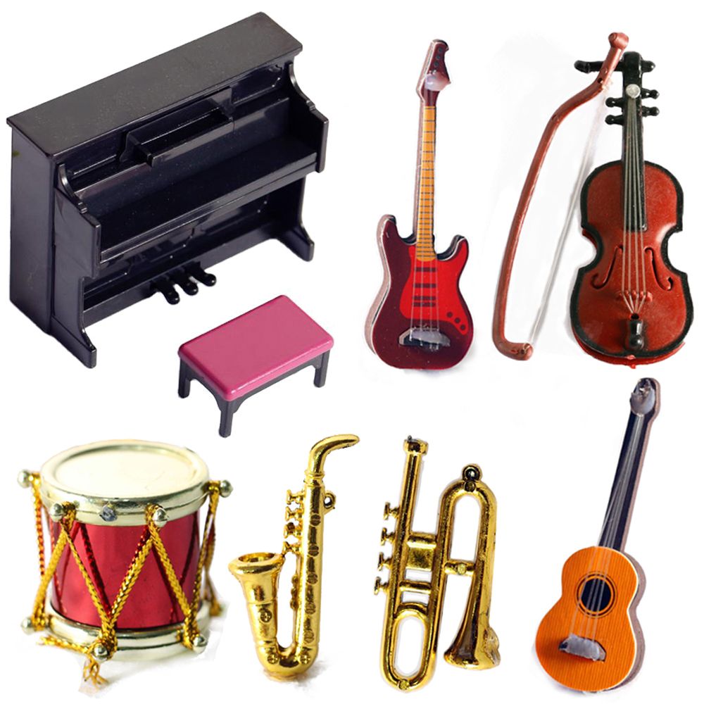 Miniature Doll Musical Instrum - Musical Instrument Lyre 评论和价格