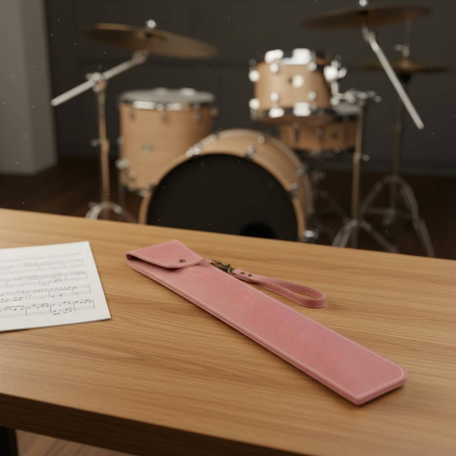 Leather Drumstick Bag Long-Las - Musical Instrument Long 评论和价格