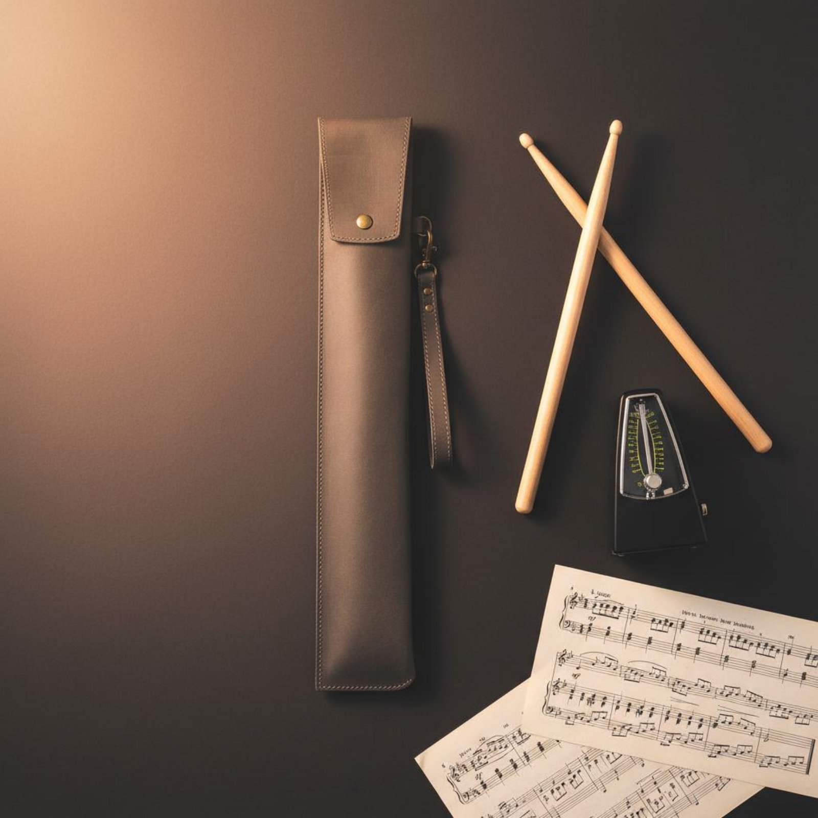 Leather Drumstick Bag Long-Las - Musical Instrument Long 评论和价格