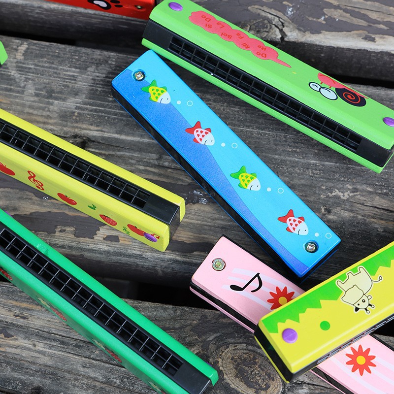 Children's Harmonica, Wooden M - Musical Instrument You Blow 评论和价格