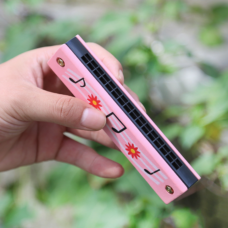 Children's Harmonica, Wooden M - Musical Instrument You Blow 评论和价格