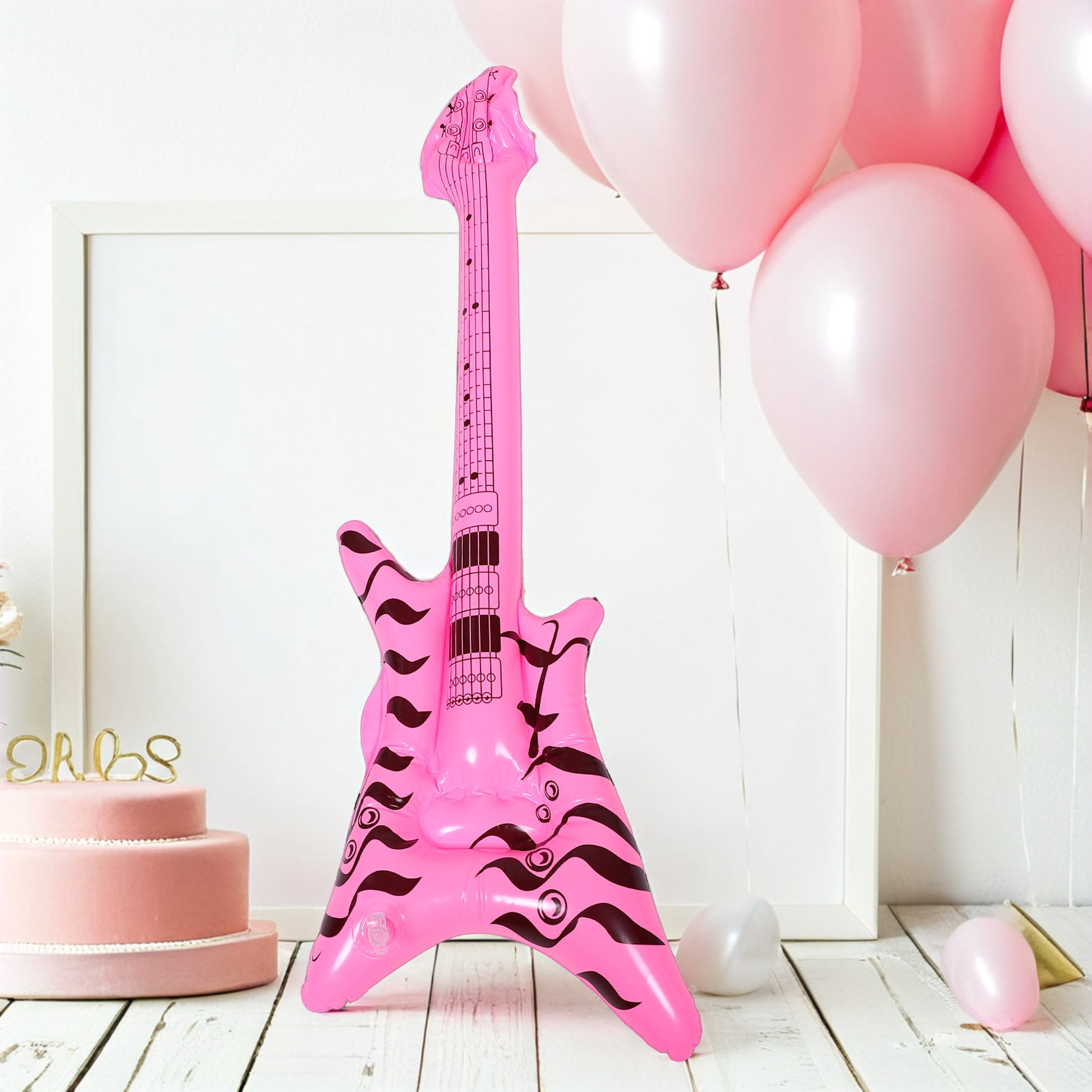 Inflatable Guitar Rock and Rol - Musical Instrument You Blow 评论和价格