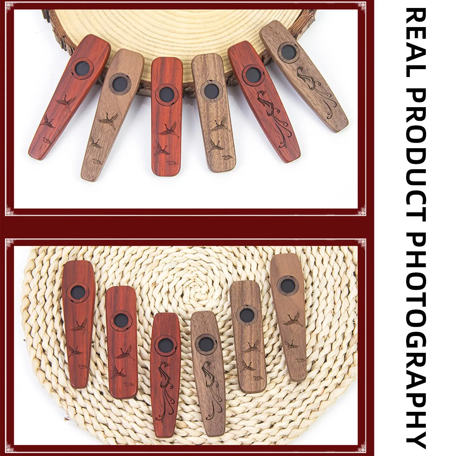 2025 New Wooden Kazoo Gift Set - Musical Instrument Kazoo 评论和价格