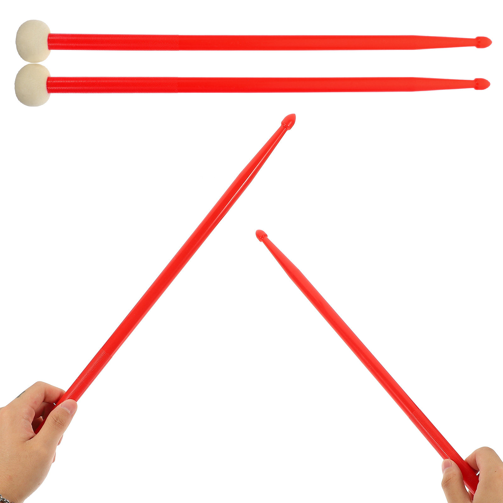 1Pair Double-End Drumsticks Pr - Musical Instrument Ending In A 评论和价格
